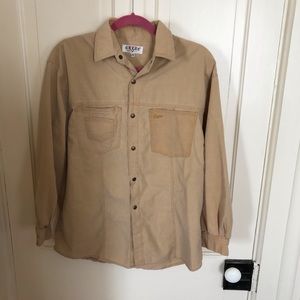 Guess long sleeve button/snap up front.